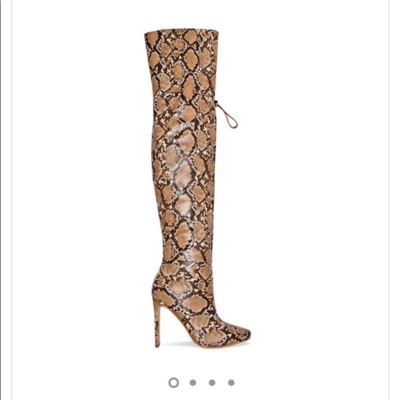 Shoes - Thigh high snake skin